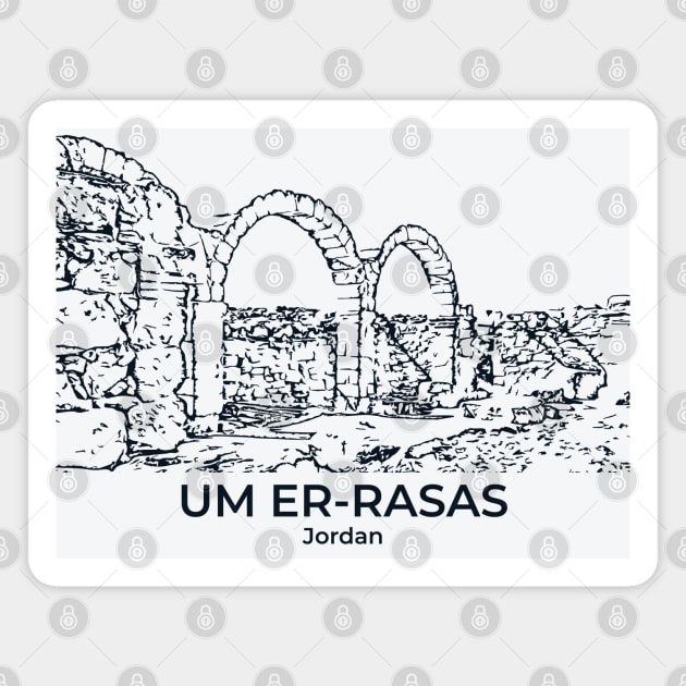 Um er-Rasas - Jordan Magnet by Lakeric